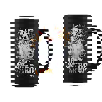 Moo I Mean Boo Cow Ghost Halloween 2024 Costume Coffee Mug - Thegiftio UK