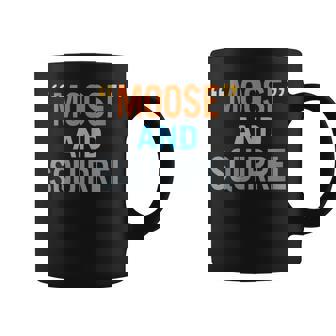 Moose And Squirrel Colorful Coffee Mug - Monsterry