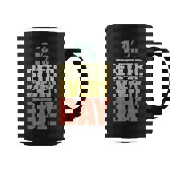 Motivational 1 Better Every Day Workout Gym Inspirational Coffee Mug - Monsterry