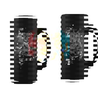 Muay Thai Martial Arts Cats With Mouse Running And Cheese Coffee Mug - Monsterry
