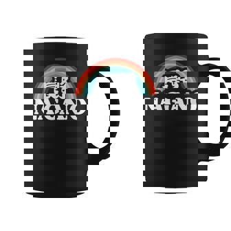 Nagano Japan Kanji Personnage Rétrointage Arc-En-Ciel Tasse - Cadeauxyz