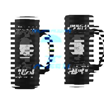 Nicaraguan Queen Nicaragua Flag Afro Pride Proud Culture Coffee Mug - Monsterry