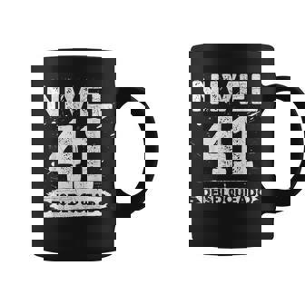Nivel 41 Desbloqueado 41 Aniversario De Boda 41 Años Taza de café - Regaloses