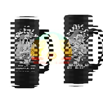 No Diggity Bout To Bag It Up Cute Ghost Halloween Coffee Mug - Monsterry