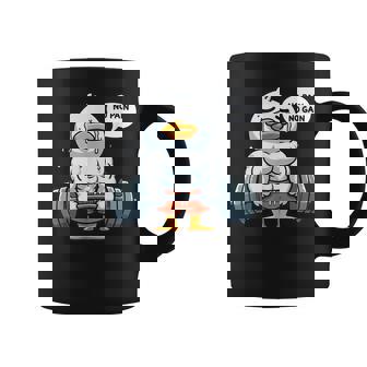 No Pain No Gain Duck Gym Workout & Fitness Training Coffee Mug - Monsterry