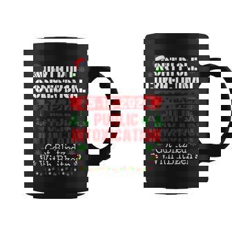 North Pole Correctional Public Intoxication Got Blitzed Xmas Coffee Mug - Thegiftio UK