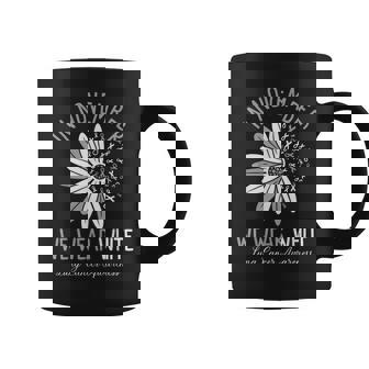 In November We Wear White Lung Cancer Awareness Flower Coffee Mug - Thegiftio UK