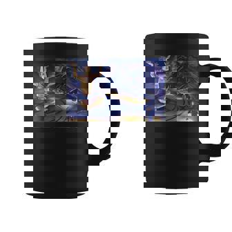 Occultist In Summoning Circle Conjuring Demon Goth Witch Coffee Mug - Monsterry