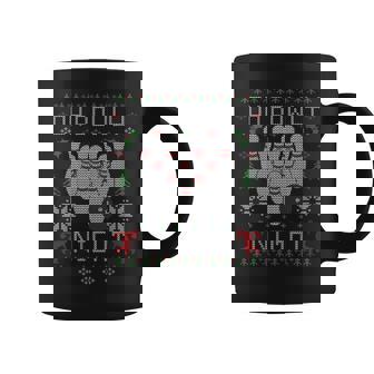 Oh Bowly Night Bowling Ugly Christmas Sweater Party Coffee Mug | Seseable CA