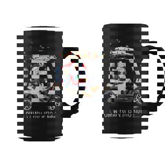 Oh What Fun Is It To Ride Santa Driving Golf Cart Christmas Coffee Mug - Thegiftio UK