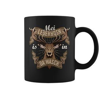 Oktoberfest Mei Lederhosn Is In Da Wäsch Deer Cool Tassen - Geschenkecke