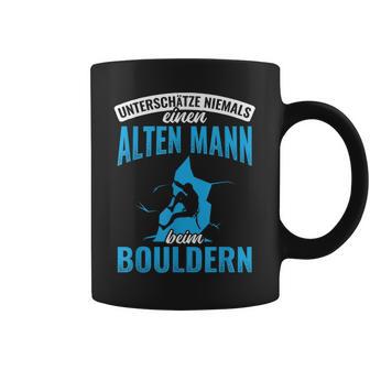 Old Man Bouldering Climbing Pensioner Boulderer Tassen - Geschenkecke