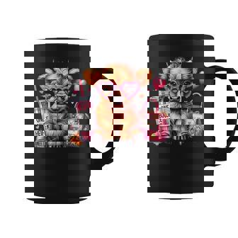 One Boujee Heifer Highland Cow Bougie Pink Tumbler Handbag Coffee Mug | Mazezy