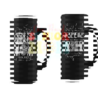 One Proud Senior Mom Class Of 2025 Graduation Groovy Print Coffee Mug | Seseable UK