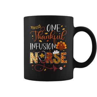 One Thankful Infusion Nurse Thanksgiving Day Nurse Turkey Coffee Mug - Monsterry