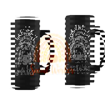 One Thankful School Social Worker Thanksgiving School Worker Coffee Mug | Mazezy