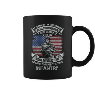 Own Forever The Title Infantry Us Army Veteran Military Coffee Mug - Monsterry CA