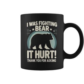 Pain Costume I Had A Confrontation With A Bear Graphic Print Coffee Mug - Monsterry