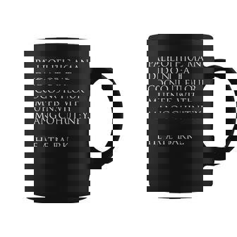 Paleo Shirt Sarcastic Paleolithic Man Ate Bark Graphic Print Coffee Mug - Monsterry
