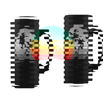 Palm Tree Sunset Beach Relaxation Vibes Coffee Mug - Monsterry