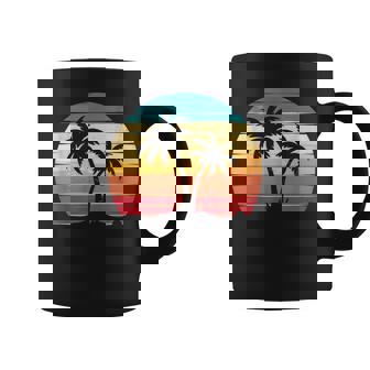 Palm Trees Sunset Tropical Beach Relaxation Vibe Coffee Mug - Monsterry