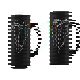 Palms Heart California Republic Surfing Beach Vacation Coffee Mug - Monsterry