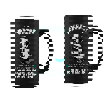 Panda Exercise Extra Rice Panda Diet Humor t Shirt Graphic Print Coffee Mug - Monsterry