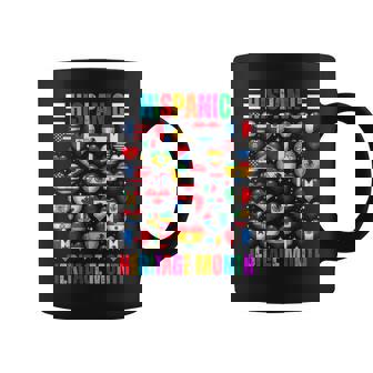 Hispanic Heritage Month Latino Countries Hands Heart Flags Coffee Mug - Monsterry