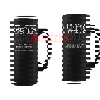 Pastor Warning Church Religious Faith Jesus Christian Coffee Mug - Monsterry