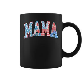For Patriotic American Flag 4Th Of July American Mama Coffee Mug - Monsterry UK