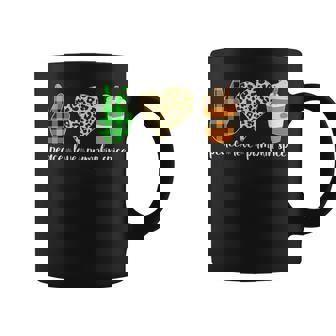 Peace Love Pumpkin Spice Fall Season Thanksgiving Tradition Coffee Mug - Monsterry