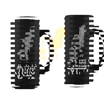 Peanut Butter Nut Peeing I'm a Little Nutty Graphic Print Coffee Mug - Monsterry