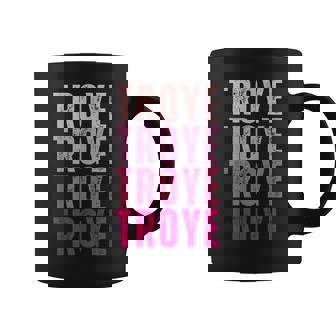 Personalized Name Troye I Love Troye Vintage Coffee Mug - Thegiftio UK
