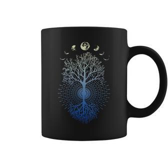 Phases De L'arbre Deie Rétro De La Lune Tasse - Cadeauxyz