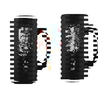 Pickle Ball Paddle Flowers Pickleball Racket Girls Kid Coffee Mug - Thegiftio