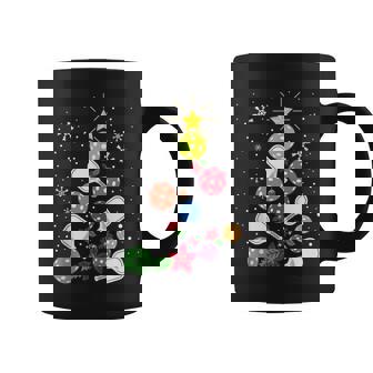 Pickleball Christmas Tree Santa Pickleball X-Mas Lights Coffee Mug - Thegiftio