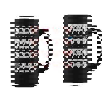 Many Pig Face Emotions Cute Pig Lover Graphic Print Coffee Mug - Monsterry