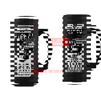 Pixel Pet Ate My Digital Homework Online School Dog Graphic Print Coffee Mug - Monsterry