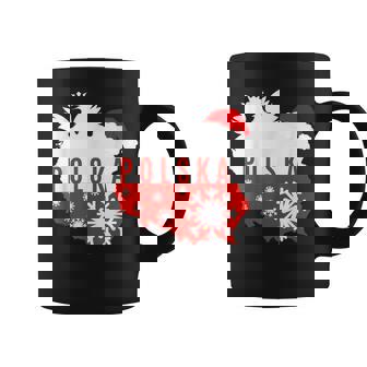 Polska Flag Eagle Country Pride Santa Hat Christmas Coffee Mug - Monsterry