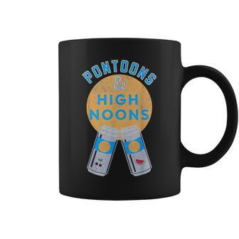 Pontoons And High Noons Girls Trip Lake Coffee Mug - Monsterry UK