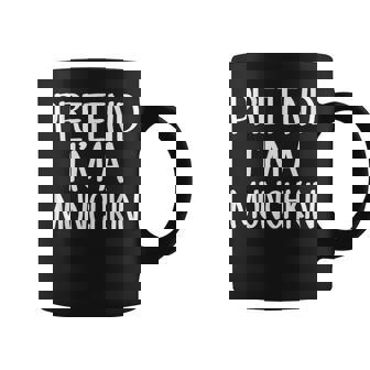 Pretend I'm A Munchkin Costume Family Lazy Easy Halloween Coffee Mug - Thegiftio UK