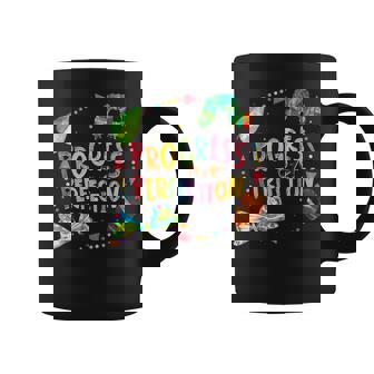 Progress Over Perfection Caterpillar Back To School Teacher Coffee Mug - Monsterry