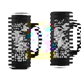 Promoted To Big Sister Dabbing Unicorn Older Sister Coffee Mug | Seseable UK