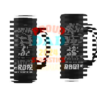 Proud Dad Of A 2024 Statistics Graduate Graduation Family Coffee Mug - Monsterry