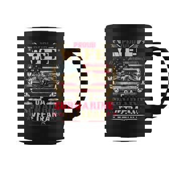 Proud Wife Of A Submarine Veteran Memorial Patriotic Coffee Mug - Thegiftio UK