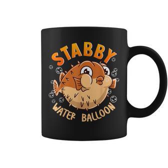 Pufferfish Stabby Water Balloon Fish Cute Coffee Mug - Monsterry