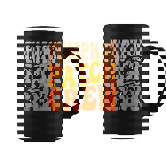 Pumpkin Patch Crew Matching Family Halloween Groovy Coffee Mug - Thegiftio UK