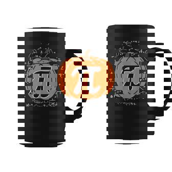 Pumpkin Pi Pie Math Teacher Halloween Thanksgiving Coffee Mug - Monsterry