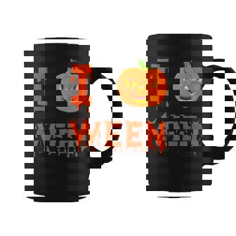 I Pumpkin Ween Halloween Joke Quote I Love Halloween Coffee Mug - Monsterry