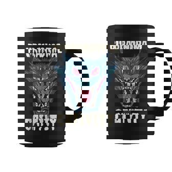 Purranormal Cativity Scary Cat Meow Fluffy Cats Tank Top Graphic Print Coffee Mug - Monsterry